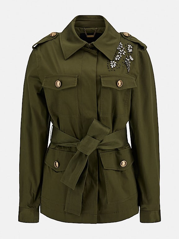 Guess military hotsell jacket womens