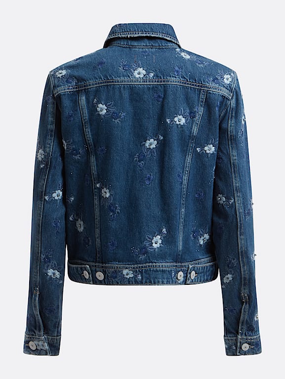 Veste en jean guess femme best sale