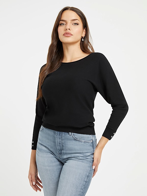 GUESS Maglione con maniche a pipistrello Donna