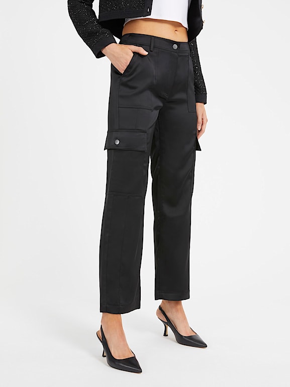 Cargo satin pants on sale