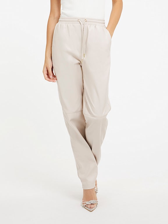 GUESS Pantal n jogger piel sint tica Mujer