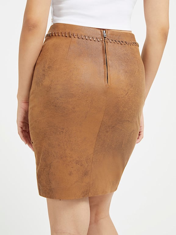 Faux suede bodycon skirt hotsell
