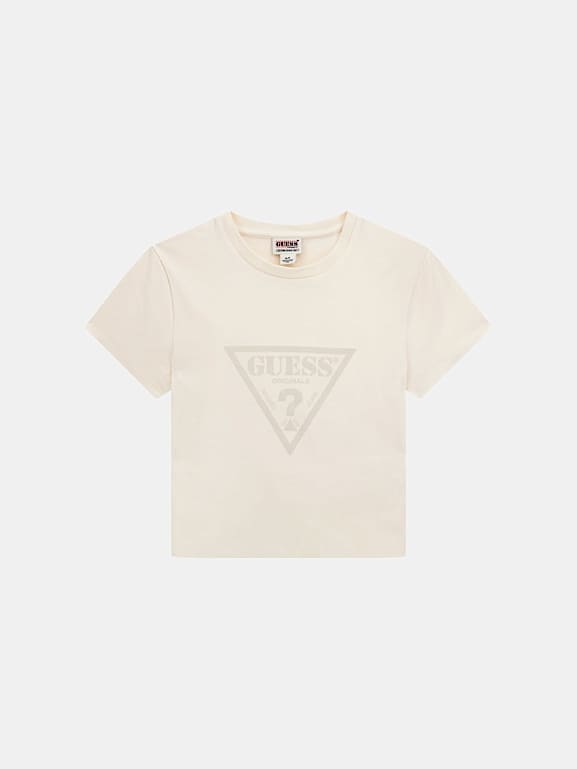 Guess triangle t shirt sale