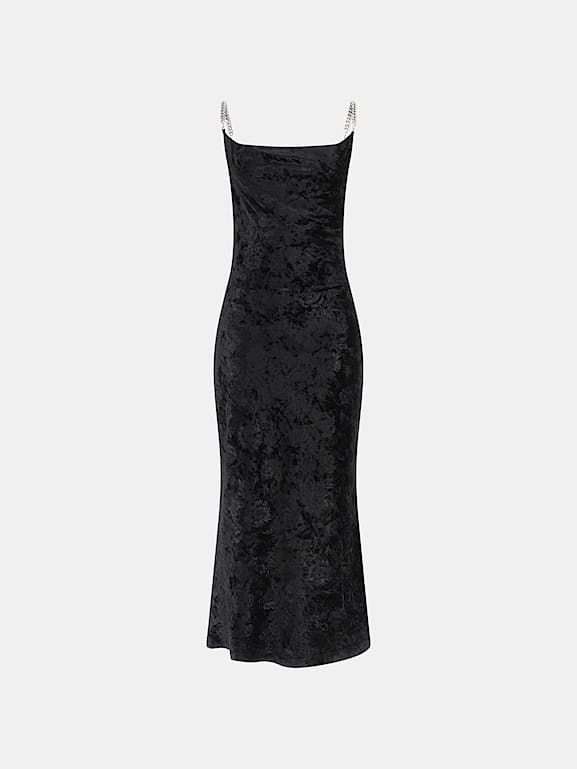 Guess black new arrivals velvet dress