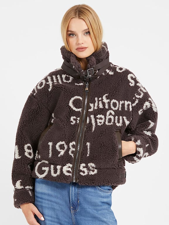 GUESS Giacca pelliccia sintetica Donna