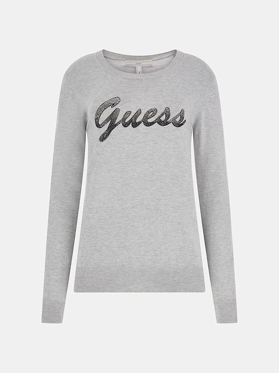 Guess logo sweater shop