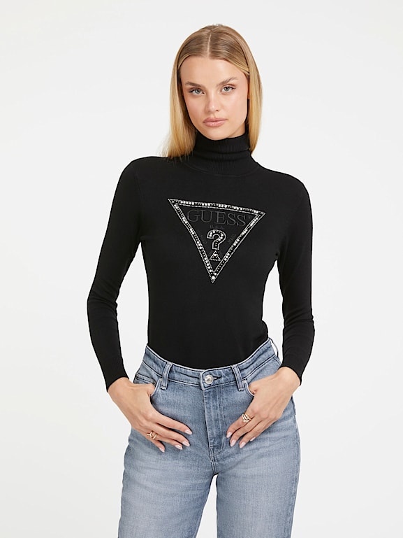 Guess sweater logo shop