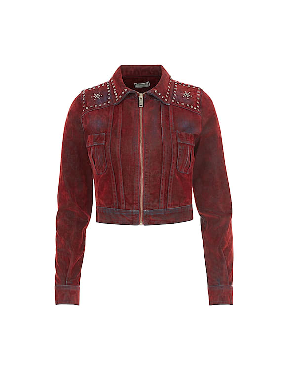 Veste en jean fermeture eclair femme deals