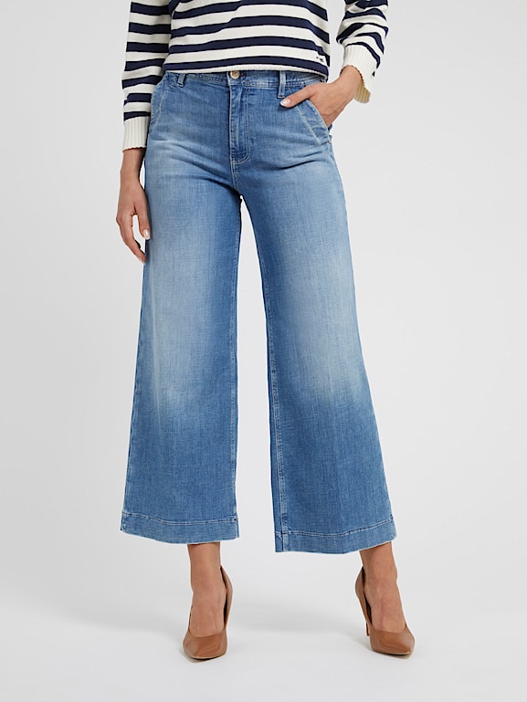 Guess jeans wide leg clearance