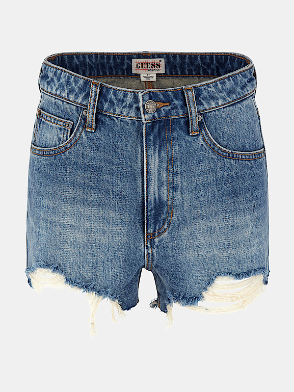 GUESS® Originals Short vaquero con abrasiones Mujer