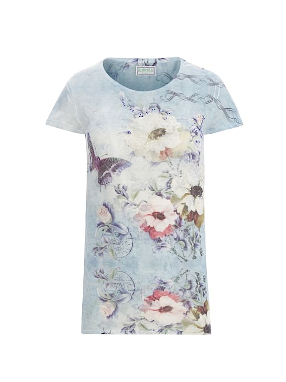 T shirt outlet con farfalle