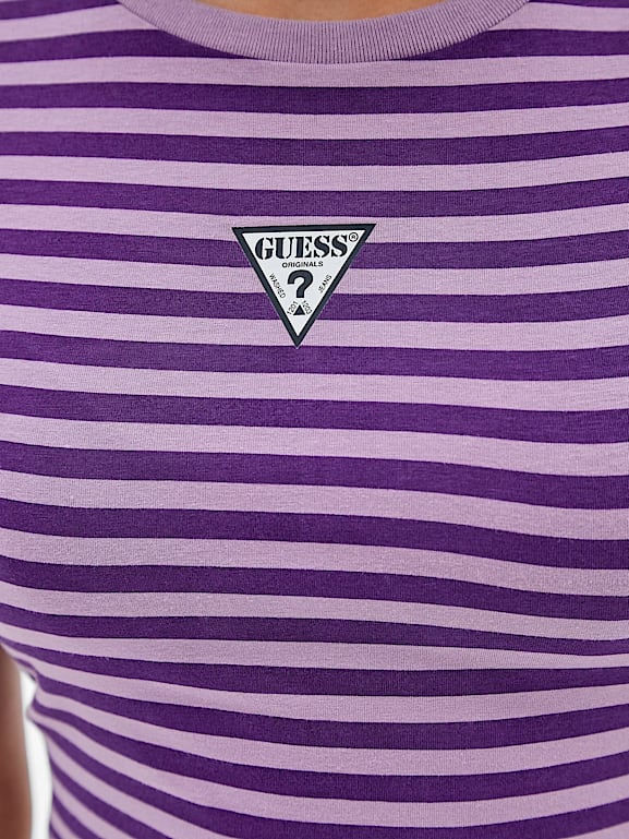 Guess t shirt a deals righe