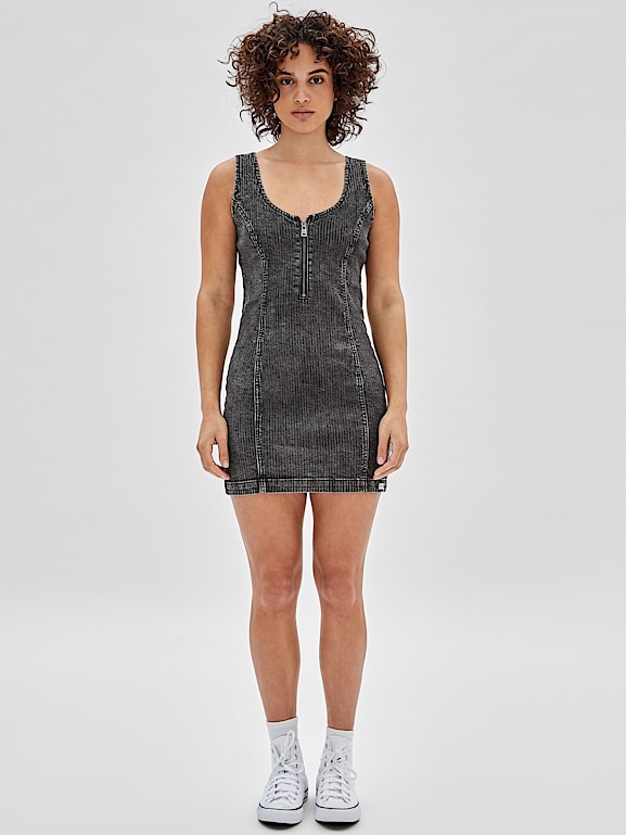 Vestido vaquero store cremallera
