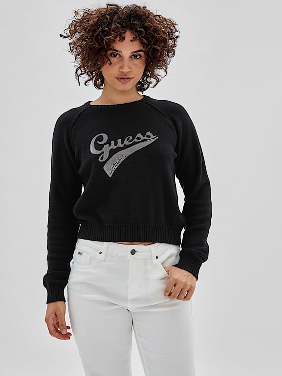 Inpakken Absoluut Tweede leerjaar Sweater met logo op de voorkant Dames | Officiële GUESS® Originals Website
