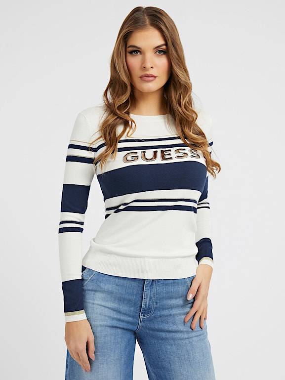 Suéter con frontal | GUESS® Sitio