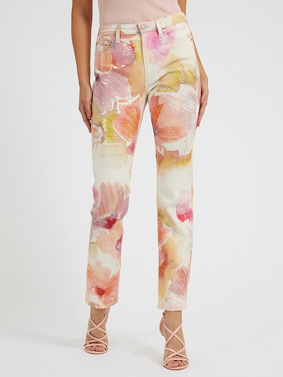 Guess floral pants clearance