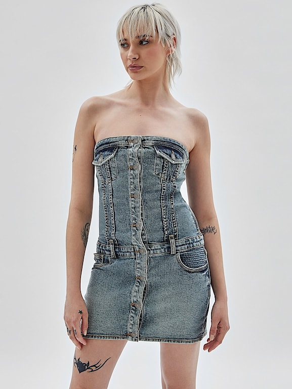 Guess spijkerjurk clearance