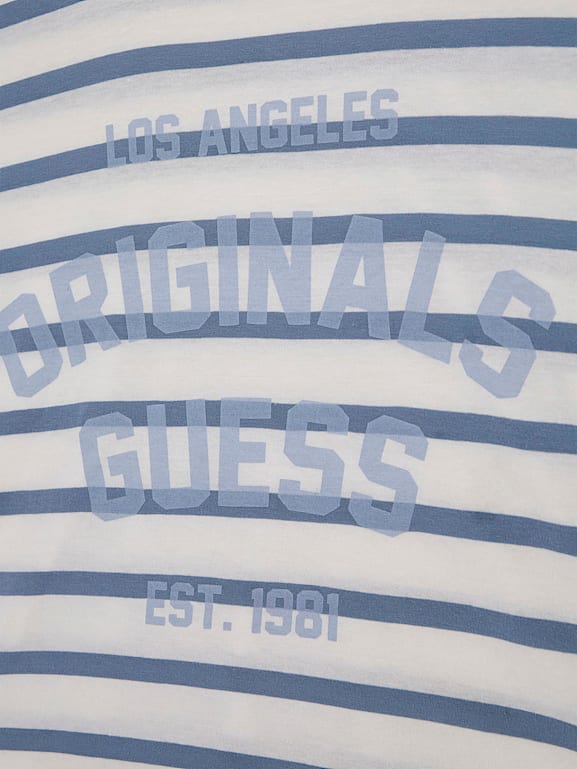 Tee shirt sales guess rayé femme