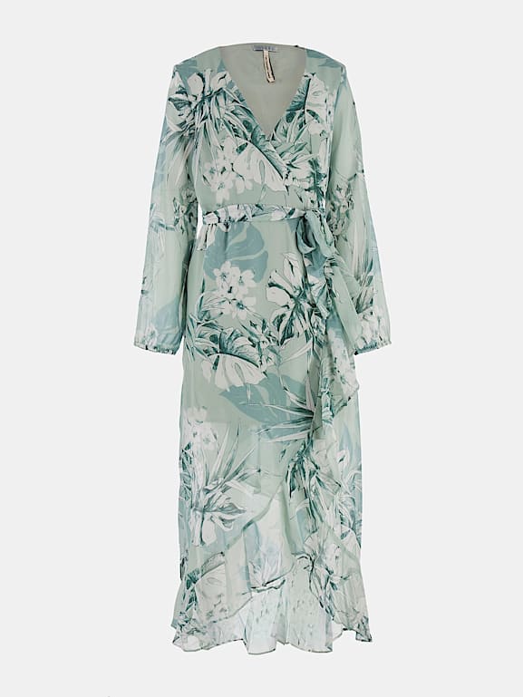 GUESS Vestido largo estampado floral Mujer