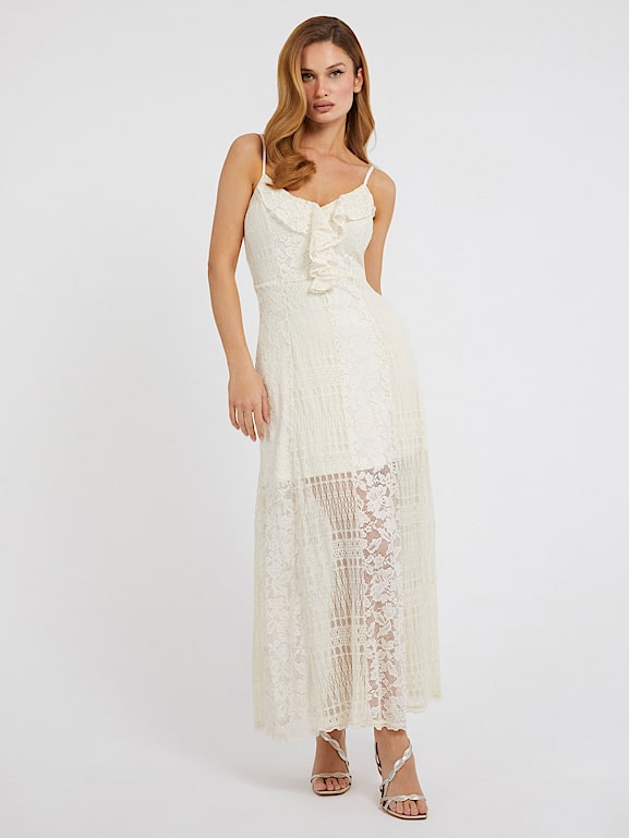 GUESS Abito lungo in pizzo