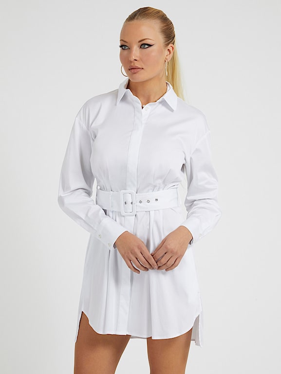 GUESS Robe chemisier popeline Femme