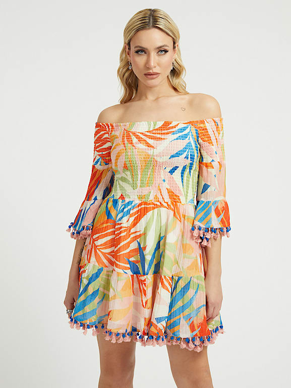 Guess tropical clearance dress
