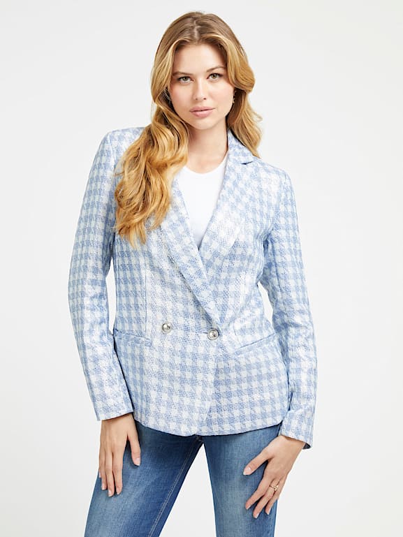 Blazer a new arrivals carreau femme