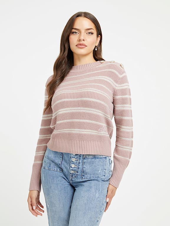 Guess outlet striped sweater