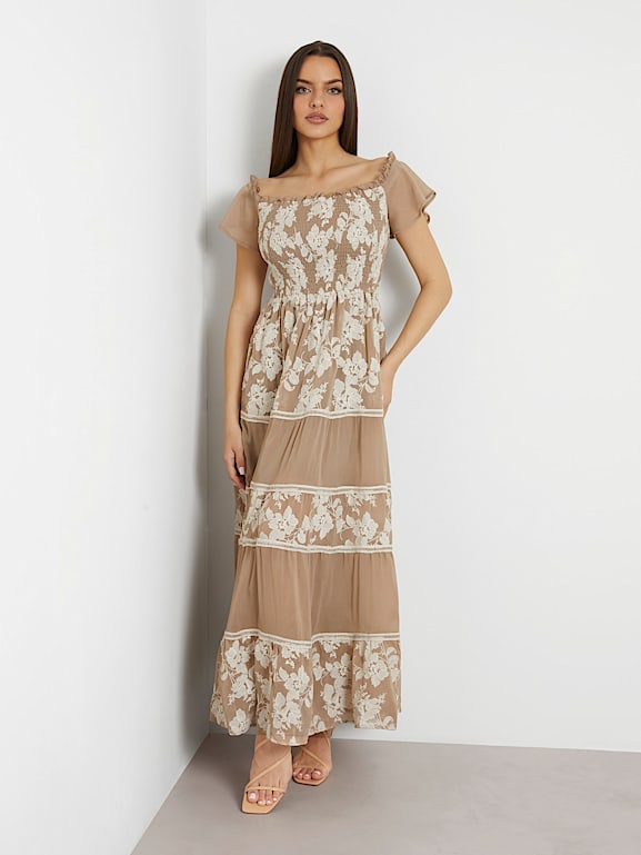 Abito lungo guess 2019 on sale
