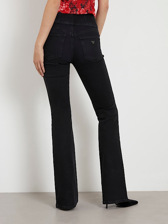 Jeans évasé new arrivals taille haute