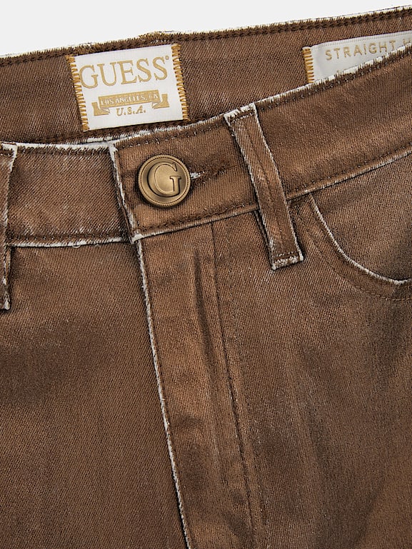 Guess top metallic jeans