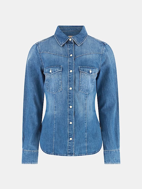 Guess denim cheap shirt womens