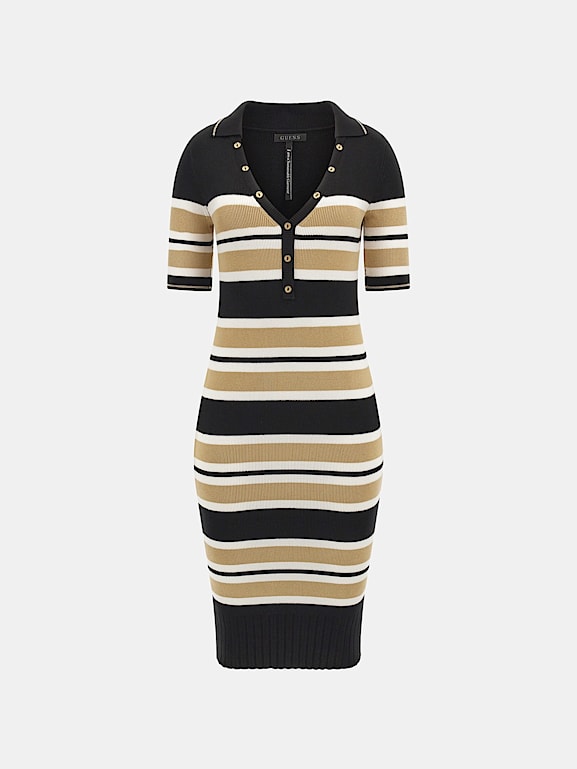 GUESS Polo mini sweater dress Women