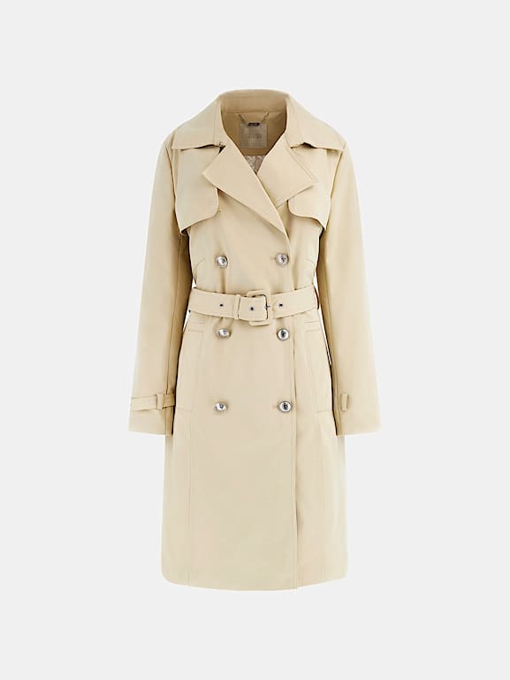Guess trench coat womens sale