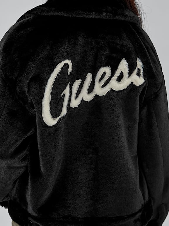 Guess jacket with fur clearance