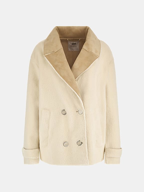 Veste fausse fourrure guess sale