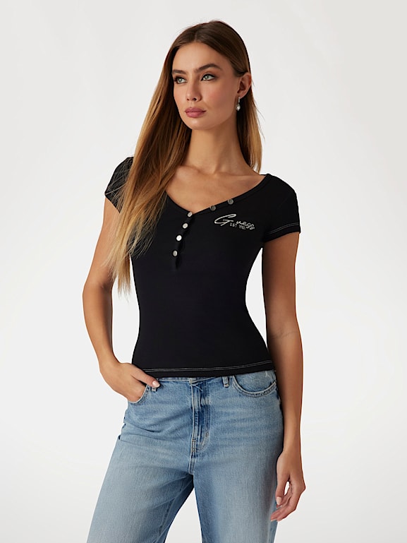 GUESS Haut en maille c tel e Femme