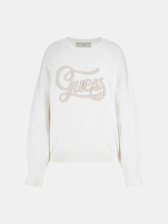 Guess logo sweater cheap