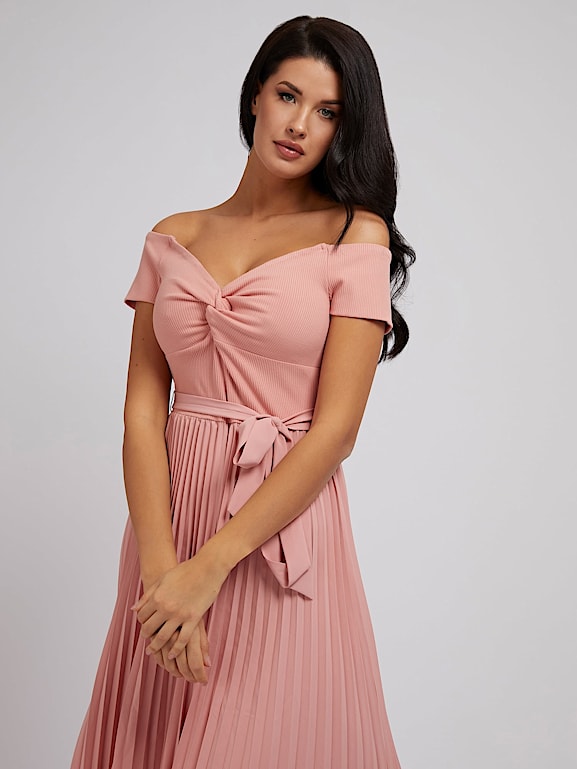 Pleated sweater dress Women | GUESS® Past Collections