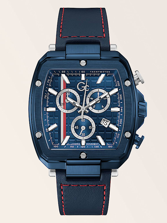 GUESS Montre Chronographe Bleu Homme