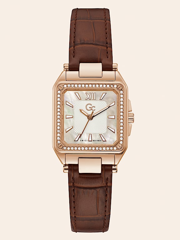 Montre gc analogique cuir v ritable Femme Site officiel Marciano