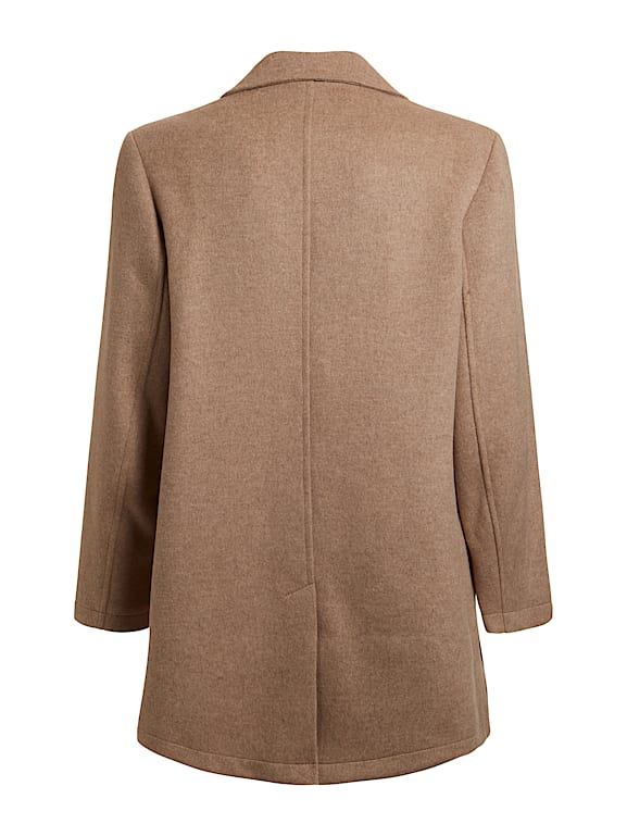 Manteau laine mélangée femme best sale