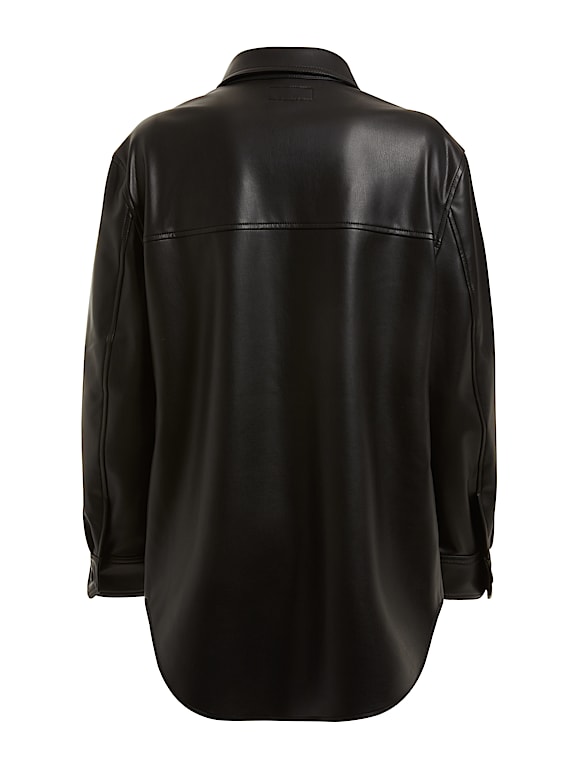 Giacca di pelle e camicia cheap