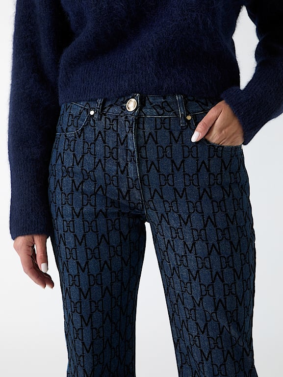 Pantalon 7/8 Vintage Gardenia Paris - Imprimé Y2K Multicolore - Taille 4/40-42 - Occasion Très Bon état