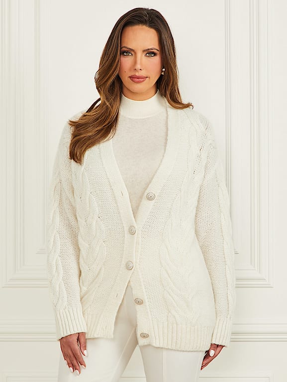 MARCIANO by GUESS® Ginny Cable-Knit Sweater Cardigan
