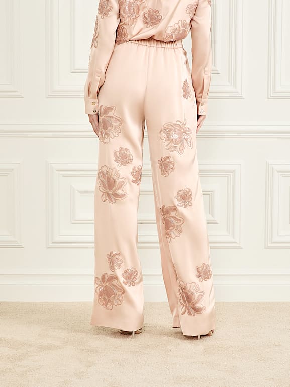 MARCIANO by GUESS® Gwen Embroidered Flower Pant