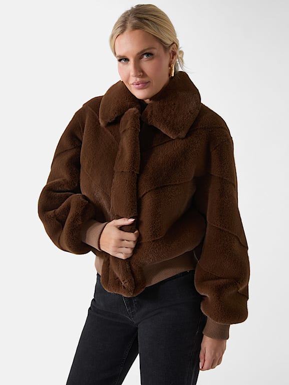 MARCIANO by GUESS® Maya Faux-Fur Jacket
