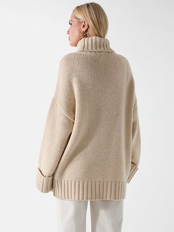 MARCIANO by GUESS® Ahlam Turtleneck Embroidered Sweater