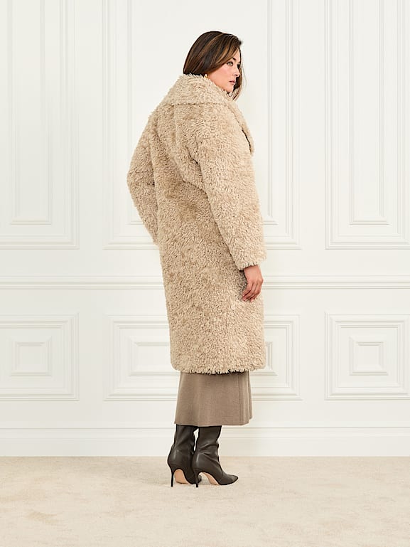 MARCIANO by GUESS® Margot Longline Faux-Fur Coat