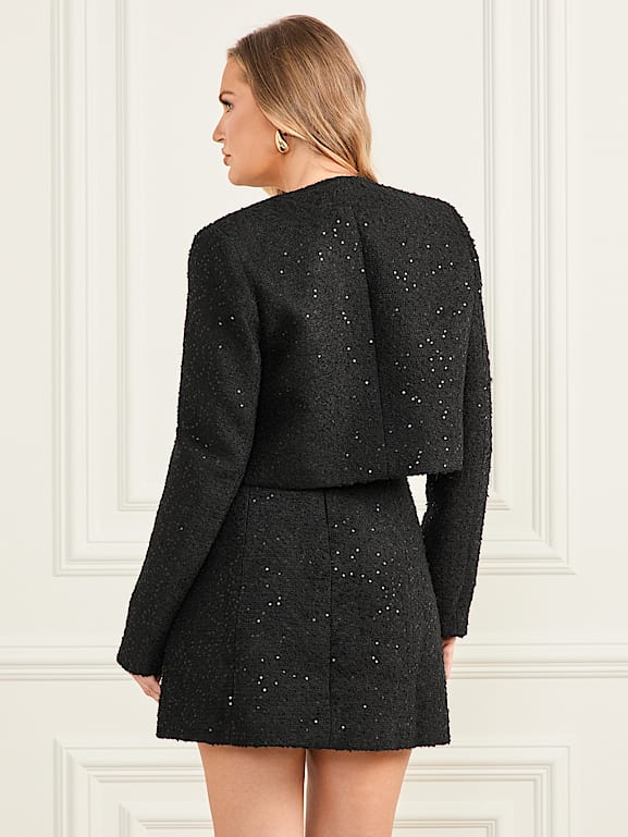 MARCIANO by GUESS® Bouclé Away Sequin Jacket